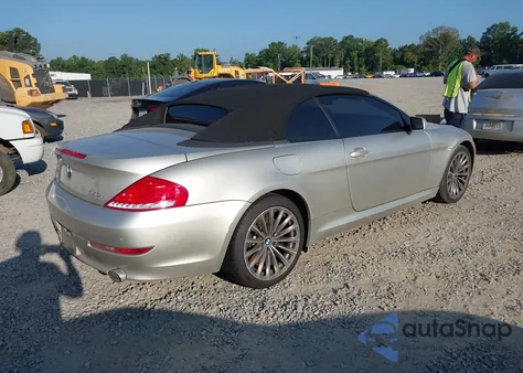 2008 BMW 650I из США, поврежденный, VIN WBAEB53538CX60127